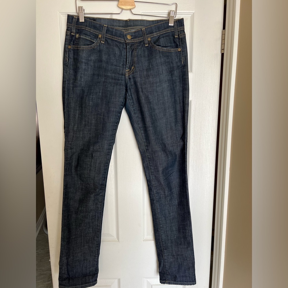 Citizens of Humanity Dark Blue Wash Low Waist Skinny Leg Jeans Size 30
